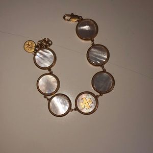 Tory Burch pearl logo bracelet